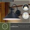 Vaxcel Canton Steel 1 Light LED Dusk to Dawn Matte Black and White Farmhouse Outdoor Wall Lantern T0748 - alternate 6
